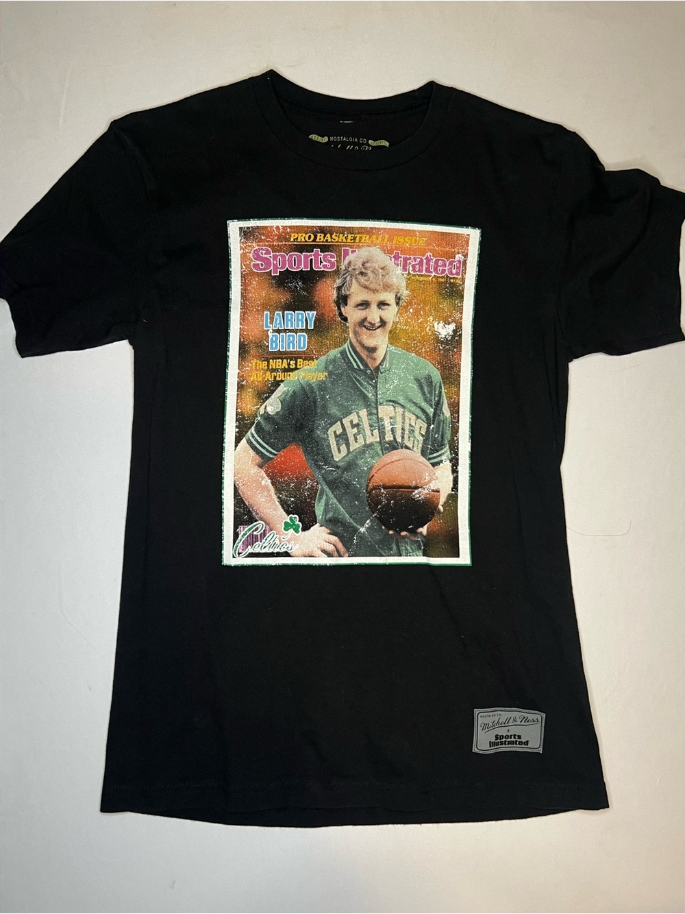 Sports Illustrated Black Graphic Tee - Larry Bird Celtics